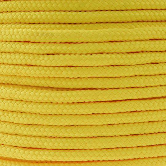 Corda intrecciata filamenti multipli in PP 100 m x 6 mm giallo