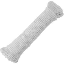 Corda trançada de poliéster 10 m x 3 mm branco