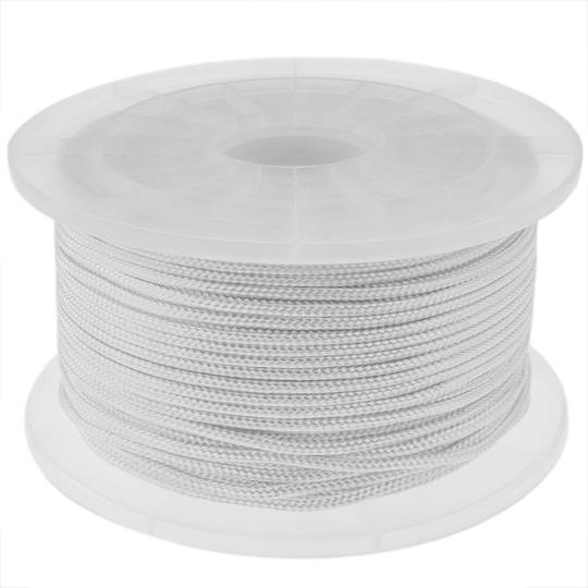 Corde en polyester tressée 100 m x 3 mm blanche