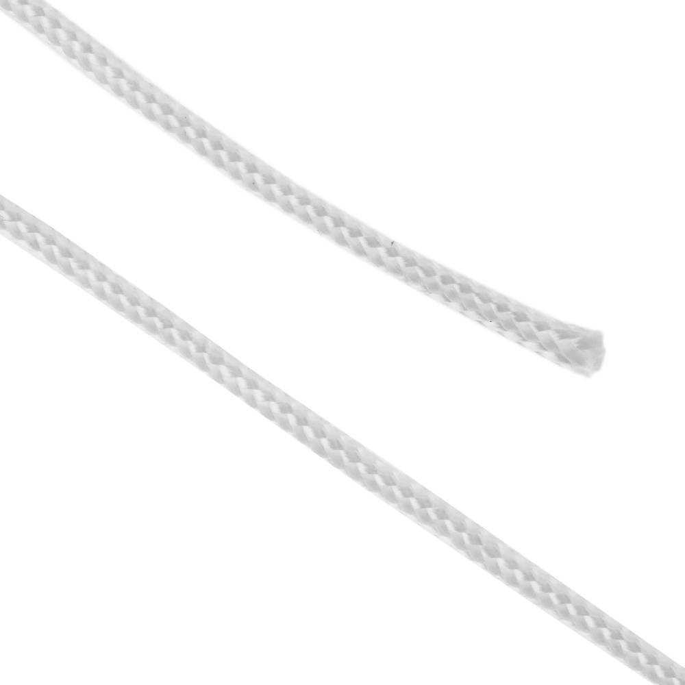 Cuerda trenzada de poliéster 100 m x 3 mm blanca