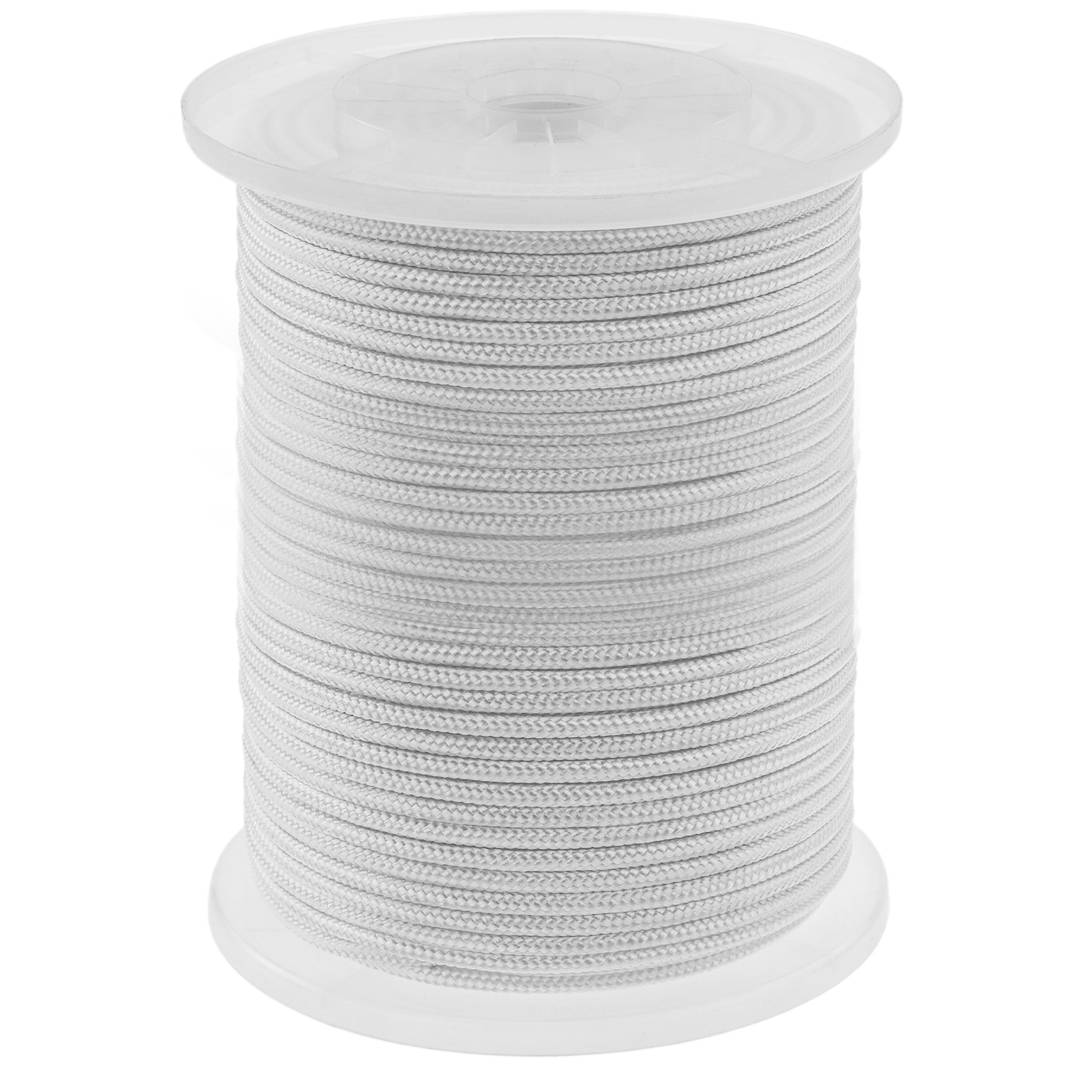 Wig noorden Tijdens ~ Gevlochten polyester touw 100 m x 6 mm wit - Cablematic
