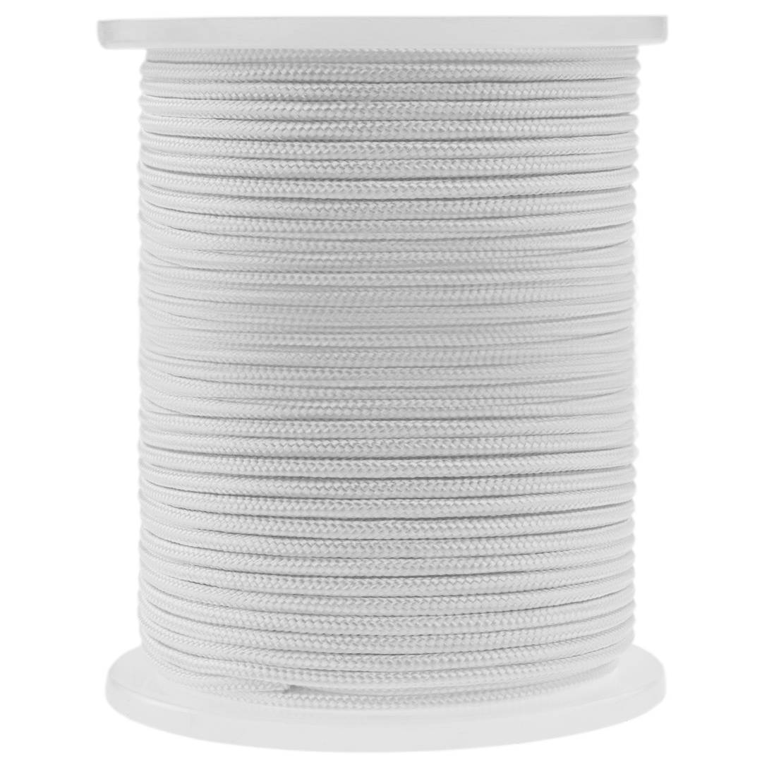 Corde tressée en nylon 100 m x 3 mm blanche - Cablematic