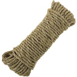 Corde torsadée en sisal 3 torons 30 m x 6 mm naturel
