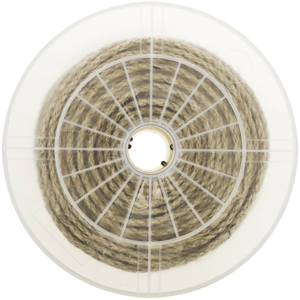 Corda di sisal intrecciata 3 fili 100 m x 6 mm naturale