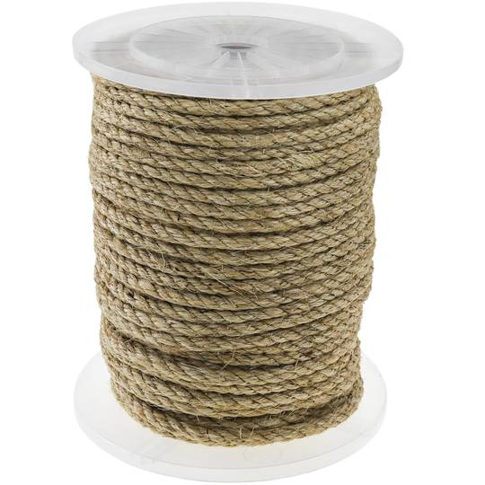 3/4 Strand Natural Color Jute Rope Sisal Twine Hemp Rope for