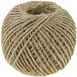 Fio de sisal 1 fio 30 m x 2 mm natural