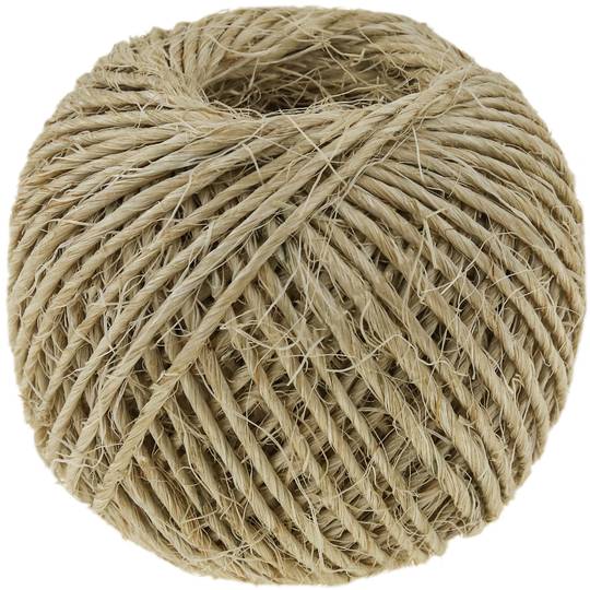 Cordel de sisal 1 hebra 60 m x 2 mm natural