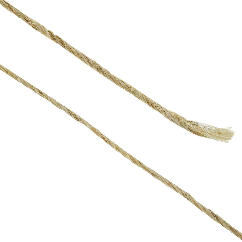 Fio de sisal 1 fio 60 m x 2 mm natural