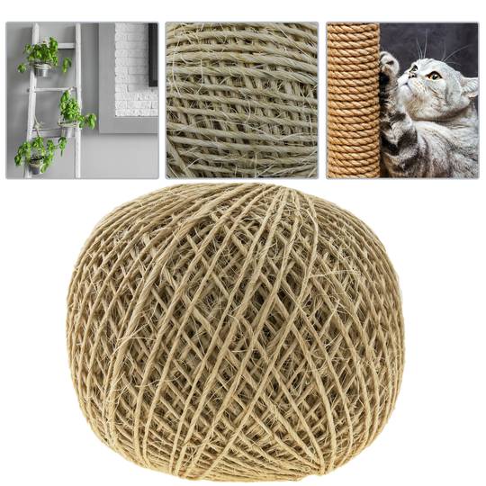 Sisal twine 1 strand 300 m x 2 mm natural - Cablematic