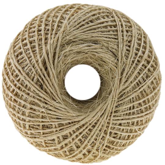 Sisal twine 1 strand 300 m x 2 mm natural - Cablematic