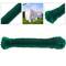 Clothesline rope PVC with wire core 20 m x 3 mm green