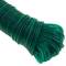 Clothesline rope PVC with wire core 20 m x 3 mm green