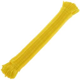 Corde à linge PVC avec âme en polypropylène 20 m x 3 mm jaune