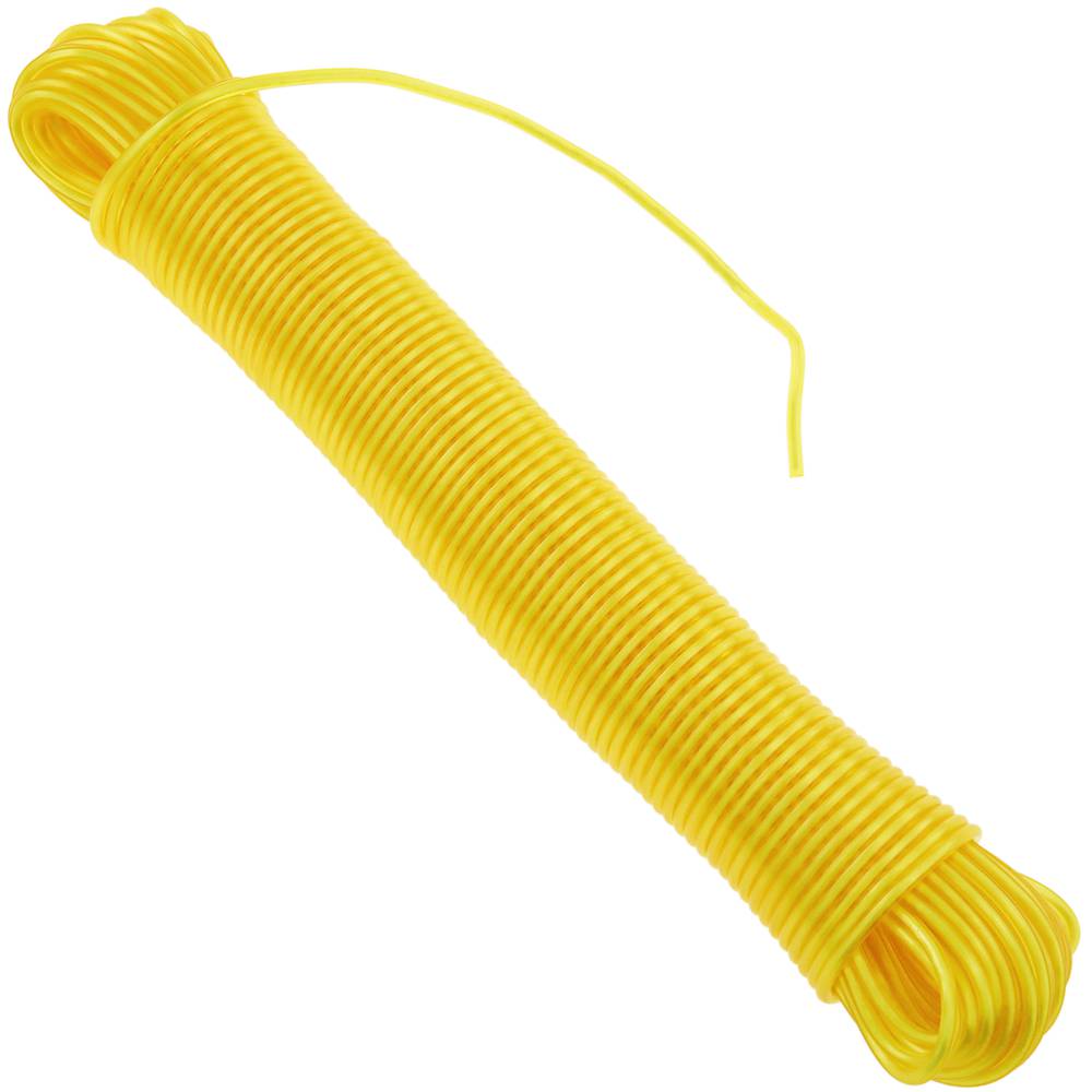 título despreciar deficiencia Cuerda de tendedero de PVC con núcleo de polipropileno 20 m x 3 mm amarilla  - Cablematic