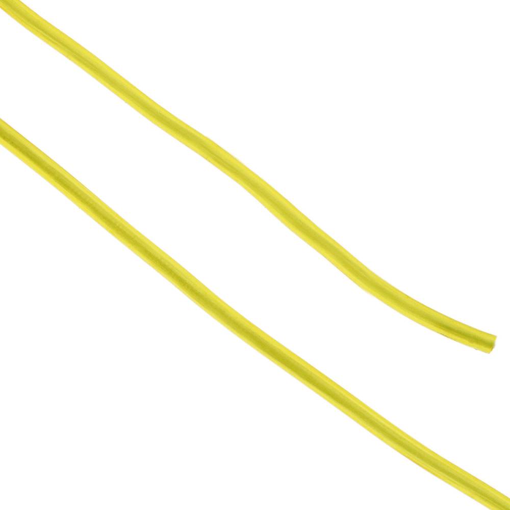 Cuerda de tendedero de PVC con núcleo de polipropileno 30 m x 3 mm amarilla