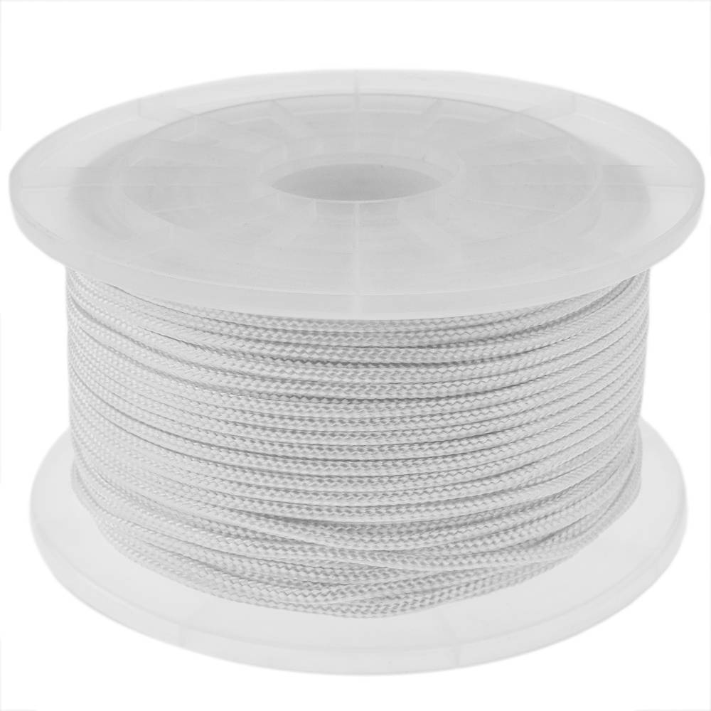 Nylon braided rope 100 m x 3 mm white - Cablematic