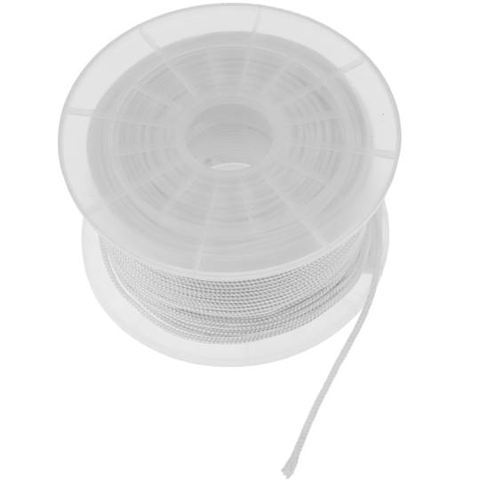 Corde tressée en nylon 100 m x 3 mm blanche
