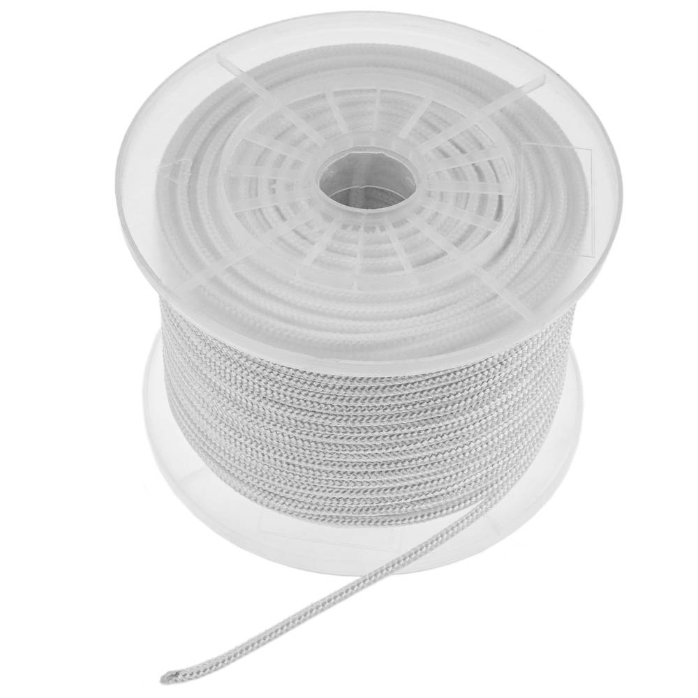 Corde tressée en nylon 20 m x 6 mm blanche