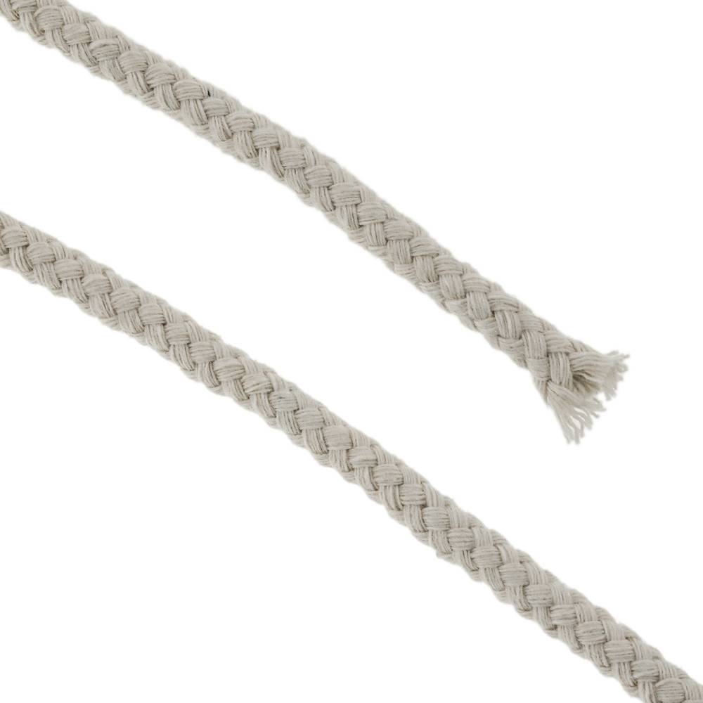 Corde tressée en nylon 20 m x 6 mm blanche