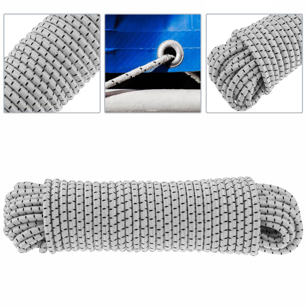 Elastisches Seil mit Polyesterbeschichtung 10 m x 8 mm - Cablematic