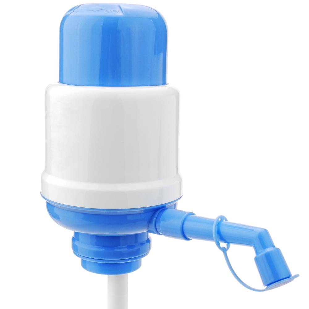 Water dispenser manual pump for bottles and canister container - Cablematic