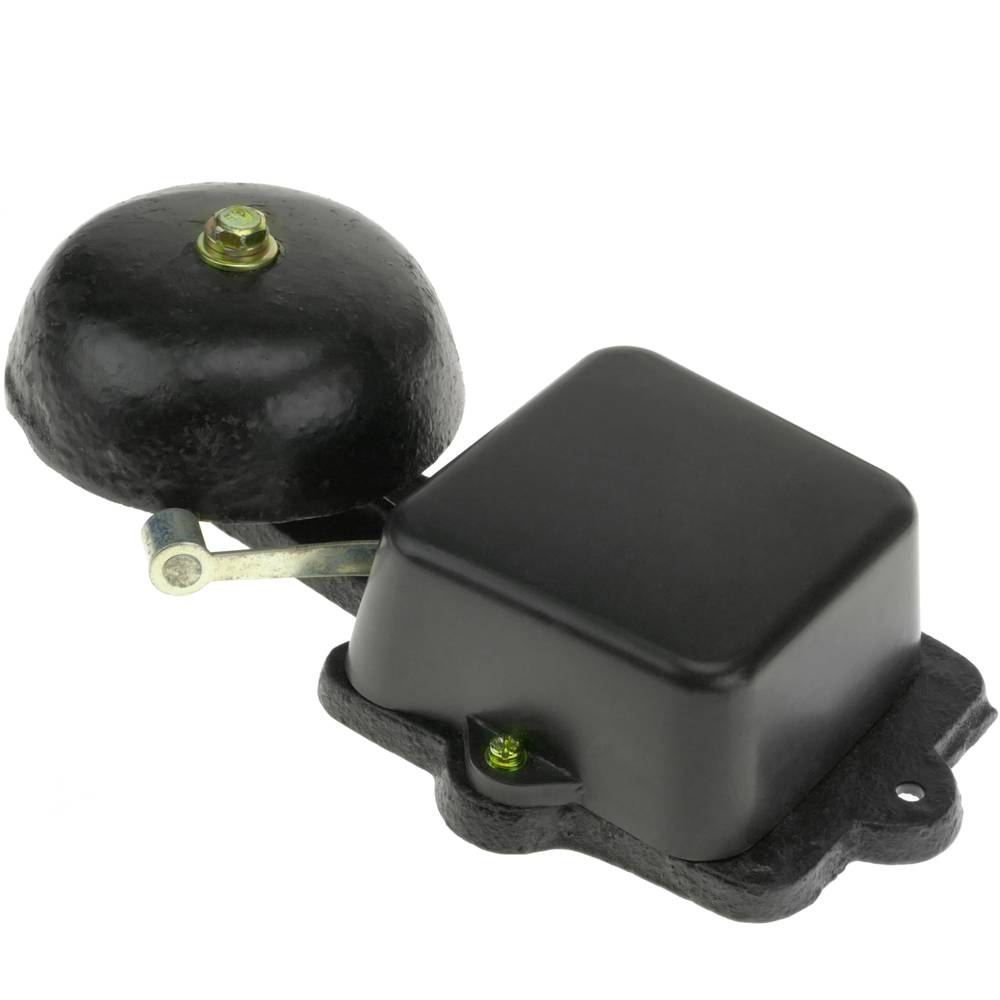 Sonnette électrique cloche avec marteau en métal extrudé noir 220 VAC