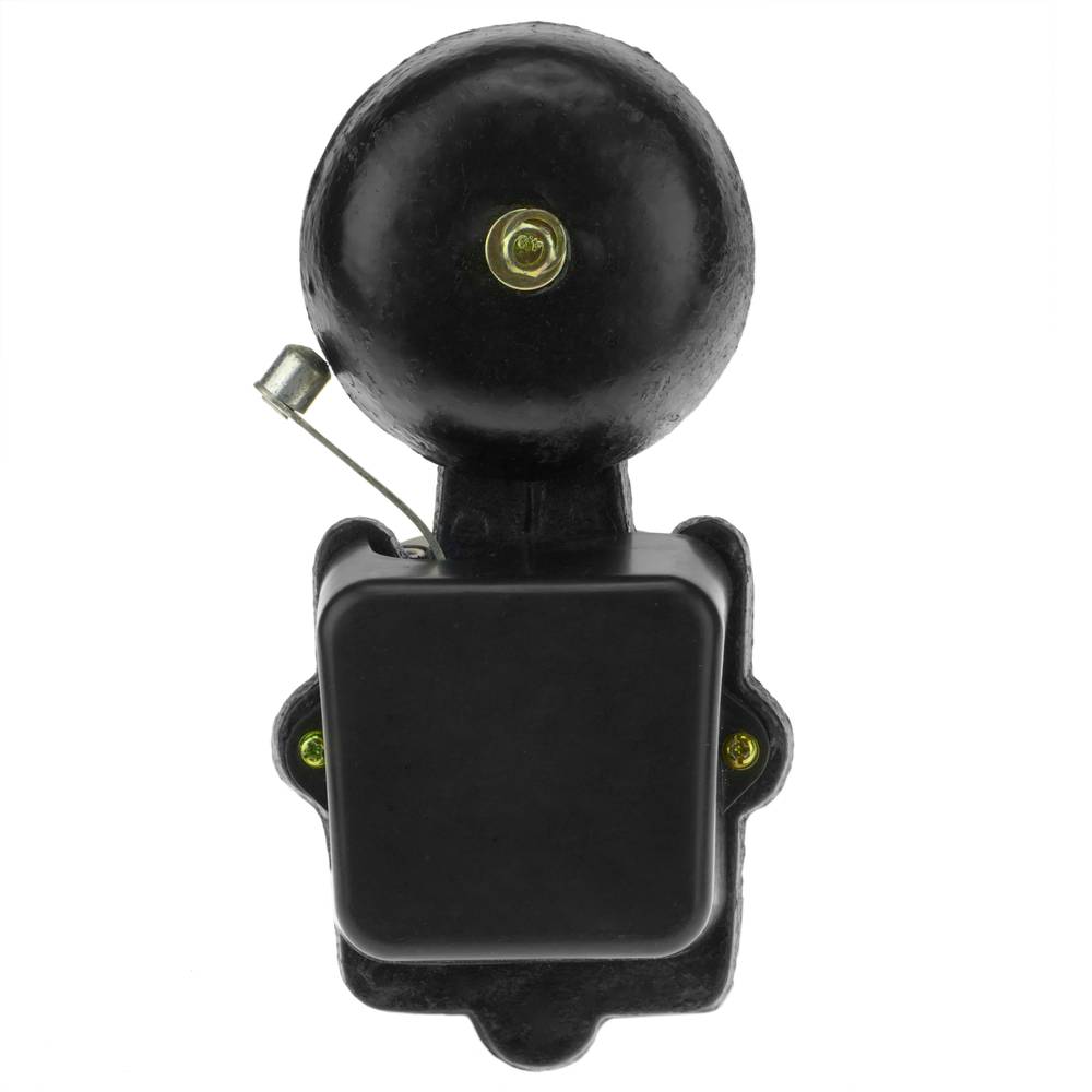Sonnette électrique cloche avec marteau en métal extrudé noir 220 VAC