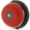 Sonnette électrique cloche en métal rouge 100mm pour alarme 85 dB