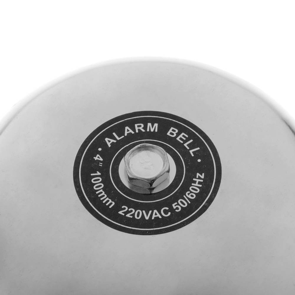 Electric doorbell chrome bell 100mm for alarm 85 dB