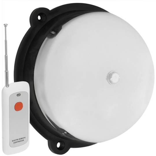Timbre elèctric sense fil de campana cromada 150 mm per a alarma 95 dB