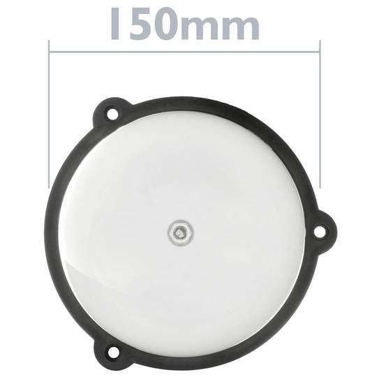 Timbre elèctric sense fil de campana cromada 150 mm per a alarma 95 dB