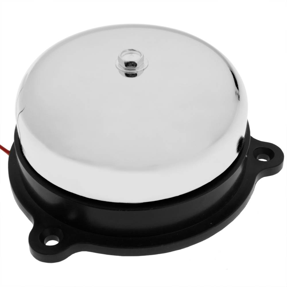 Sino elétrico 220 VAC sino cromado 150 mm para alarme