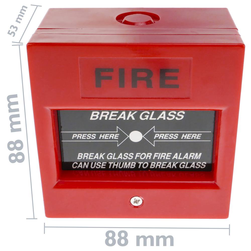 Hearing impaired apology silk Emergency manual push button for fire alarms - Cablematic