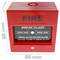 Emergency manual push button for fire alarms