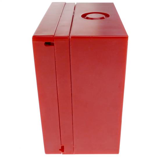 Emergency manual push button for fire alarms