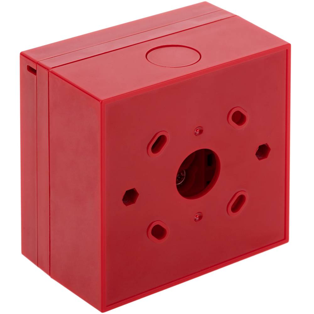 Emergency manual push button for fire alarms with LED pilot light