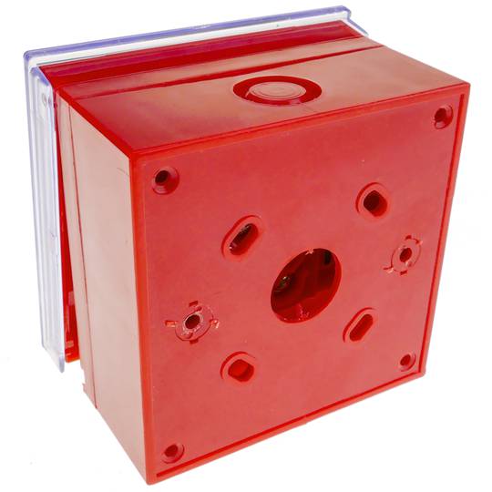 Awaryjny przycisk ręczny z pokrywą do alarmów pożarowych