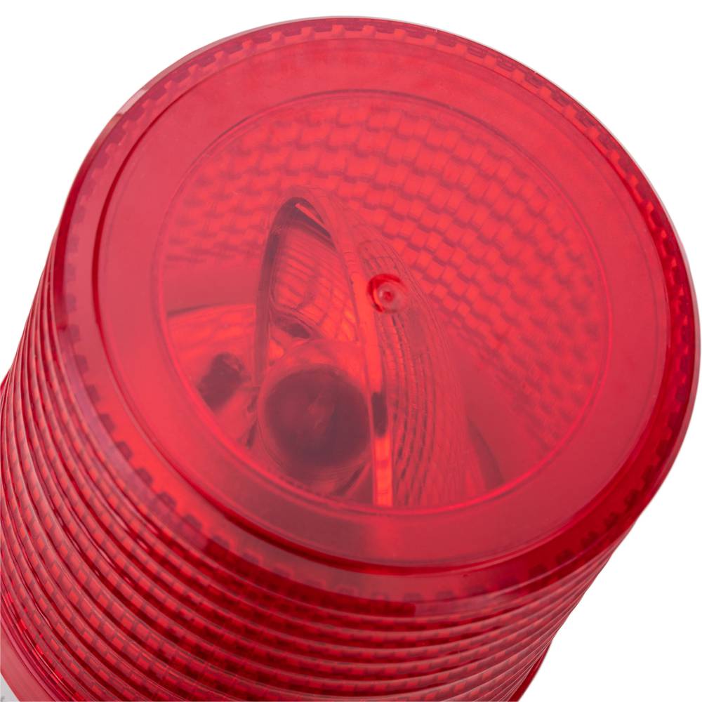 Sirena LED rossa 78 mm con rotazione motorizzata