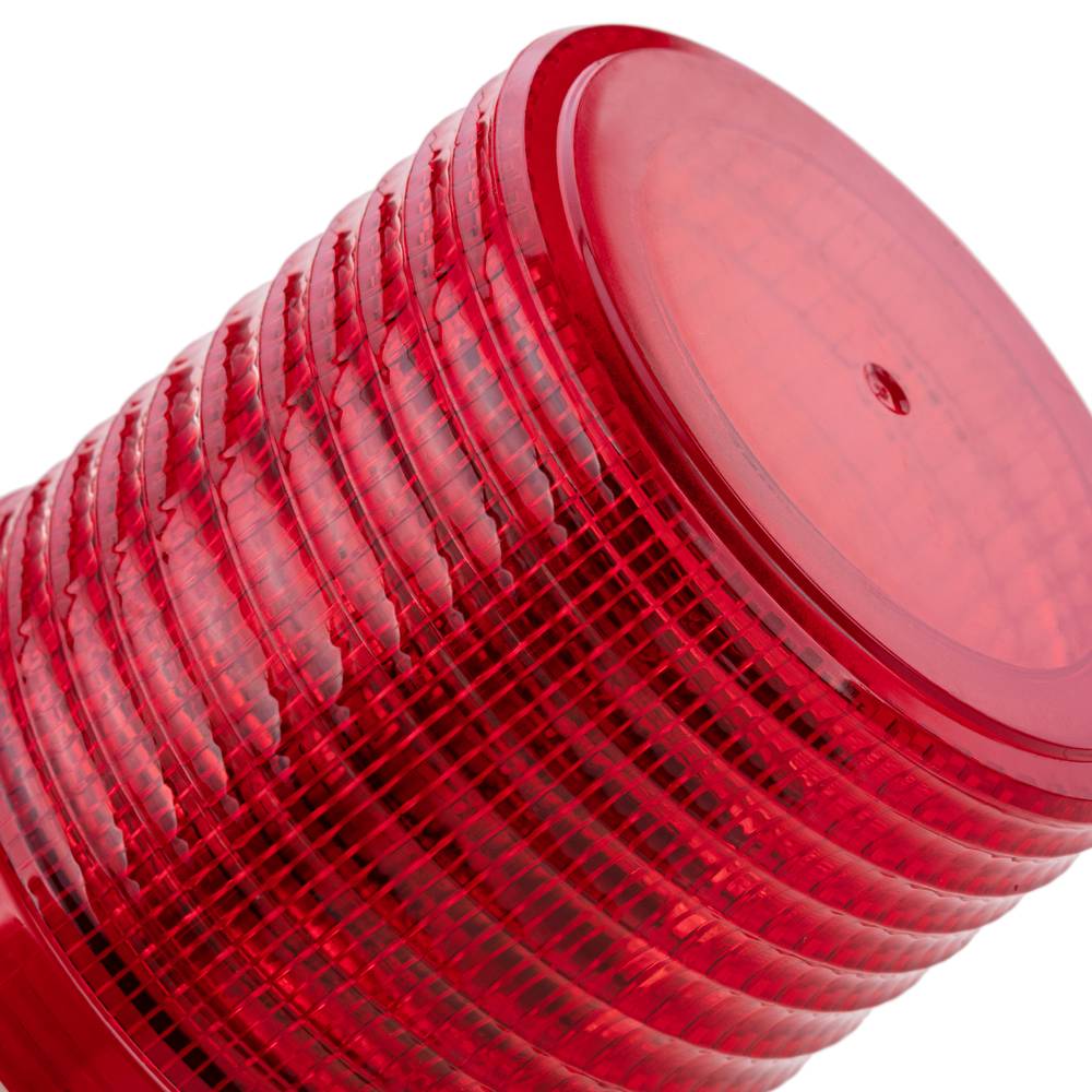 Sirena LED rossa 78 mm con rotazione motorizzata