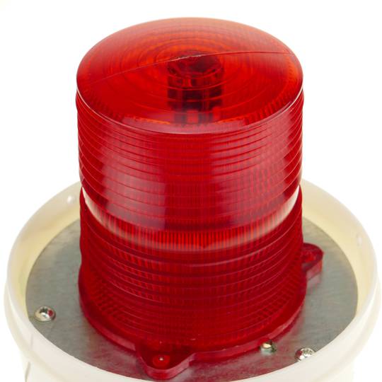 Lampe de Signal LED rouge 115 mm. Gyrophare avec effet de rotation