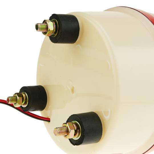 Sirena luminosa de LEDs 160 mm de color rojo con efecto de rotación