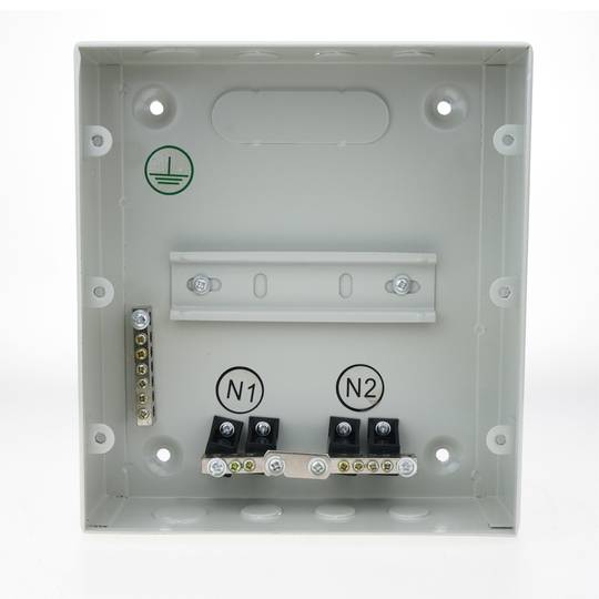 Caja de distribución eléctrica de 6 módulos 17.5 mm IP40 para superficie de metal SPN
