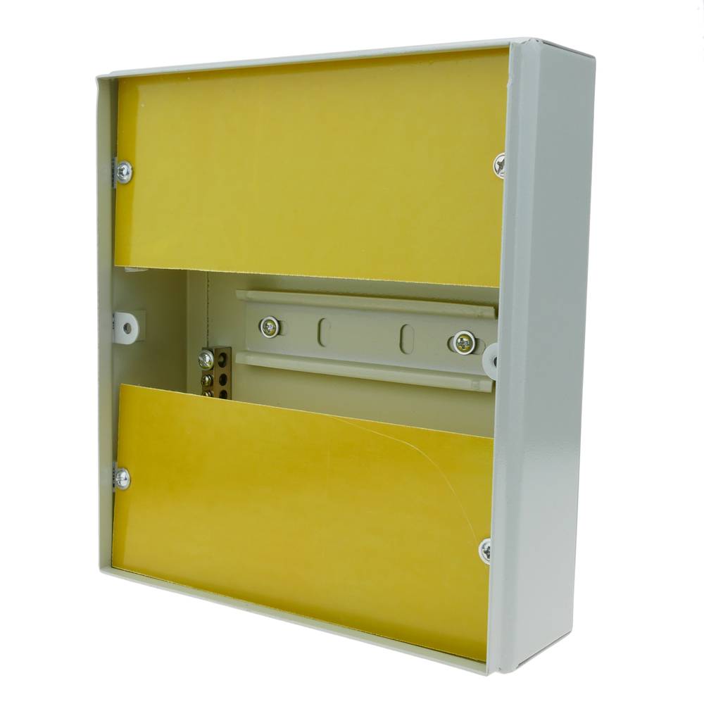 Caja de distribución eléctrica de 6 módulos 17.5 mm IP40 para superficie de metal SPN