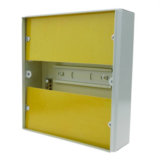 Caja de distribución eléctrica de 6 módulos 17.5 mm IP40 para superficie de metal SPN