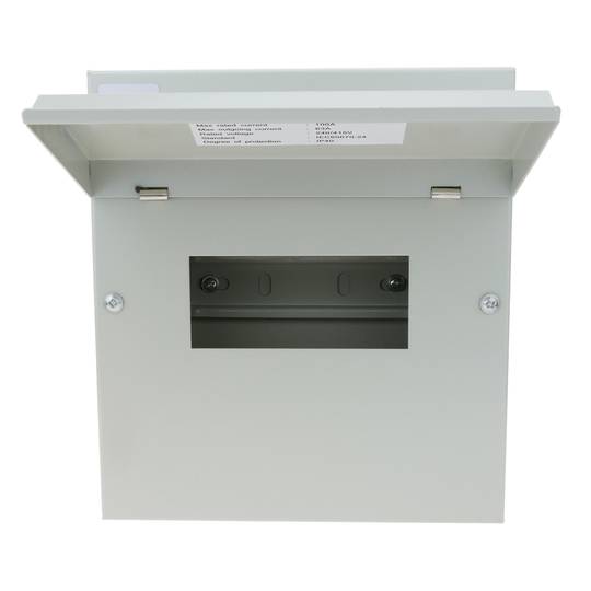 Caja de distribución eléctrica de 6 módulos 17.5 mm IP40 para superficie de metal SPN