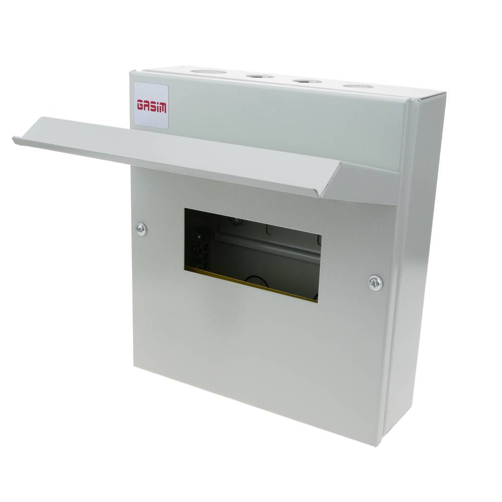 Caja de distribución eléctrica de 6 módulos 17.5 mm IP40 para superficie de metal SPN