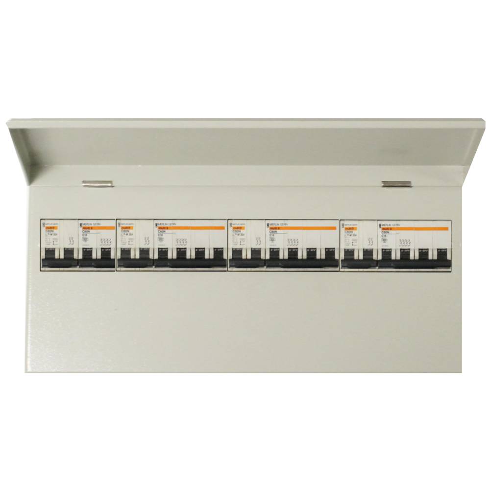 Caixa de distribuição elétrica de 22 módulos 18 mm IP40 para superfície metálica SPN