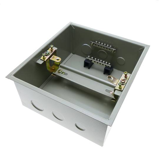 Scatola di distribuzione elettrica 6 moduli 17,5 mm IP40 per SPN a scarico metallico