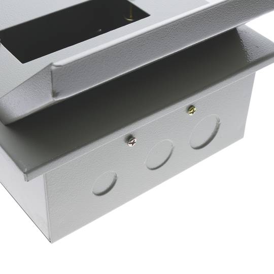 Scatola di distribuzione elettrica 6 moduli 17,5 mm IP40 per SPN a scarico metallico