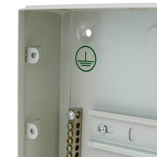 Caja de distribución eléctrica de 8 módulos 17.5 mm IP40 para empotrar de metal SPN